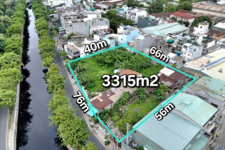 Bán nhà MT 47 đường tân hòa đông DT 3315m2 hiện trạng đất trống LH 0946567878 Hiểu